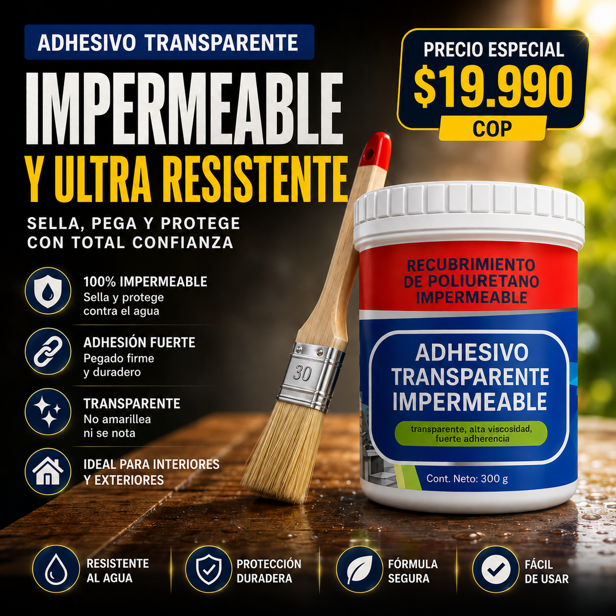 X - GEL SELLADOR IMPERMEABLE 300GR